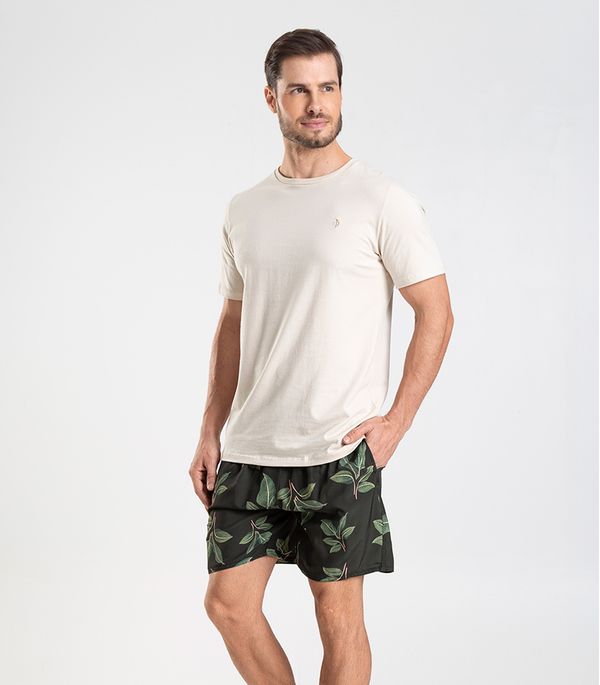 Bermuda Masculina De Microfibra Long Bong Verde GG