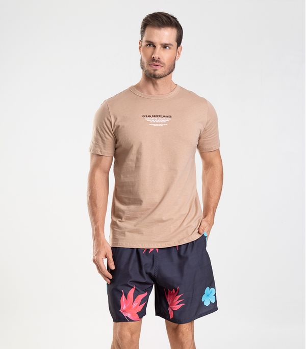 Bermuda Masculina De Microfibra Long Bong Preto G