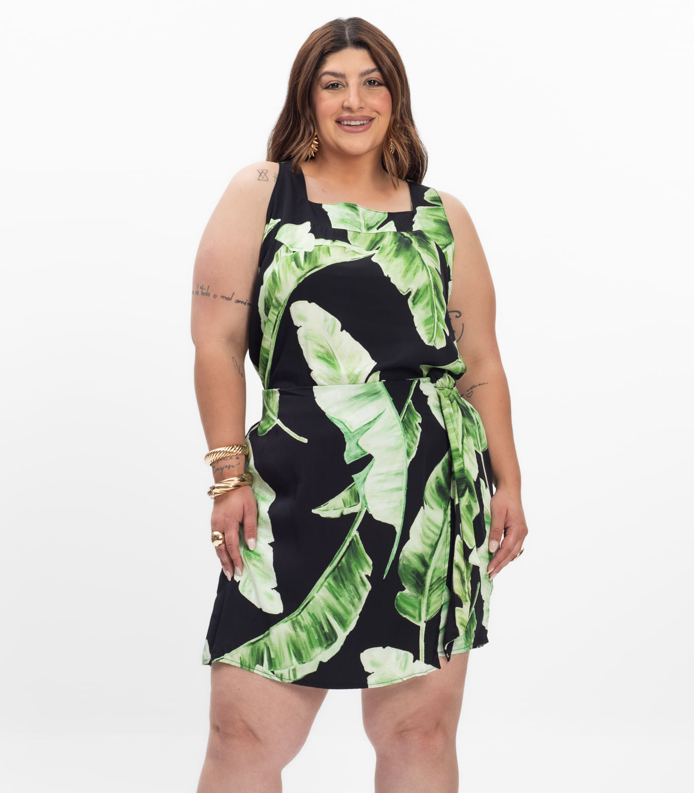 Shorts Saia Feminino Plus Size Secret Glam Preto