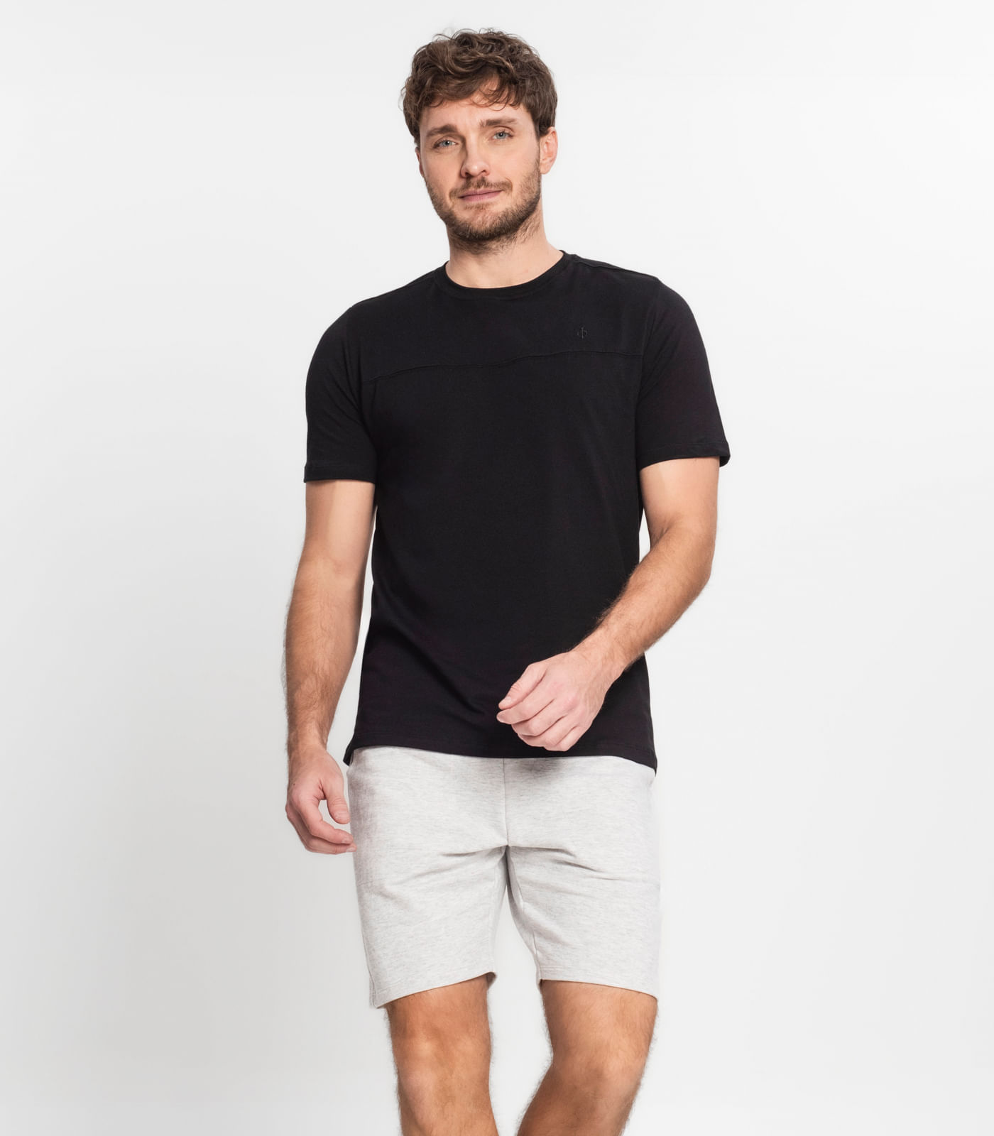 Bermuda Masculina Plus Size Moletom Diametro Cinza