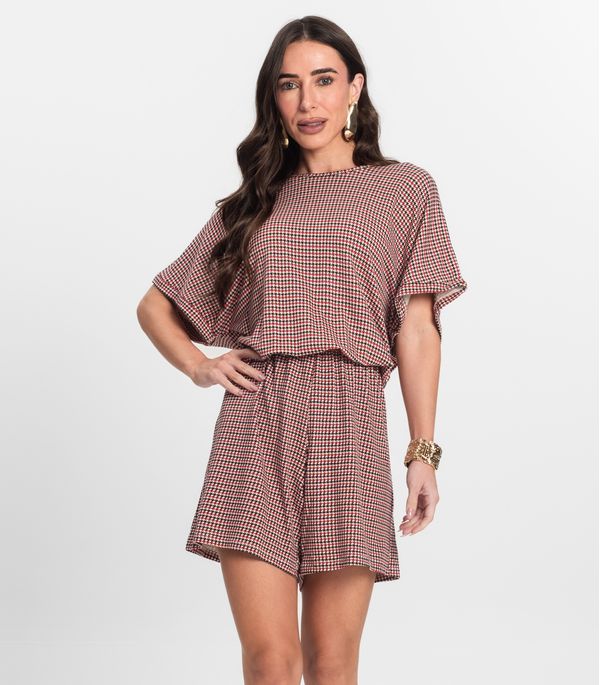 Macaquinho Feminino Infinita Cor Vermelho P