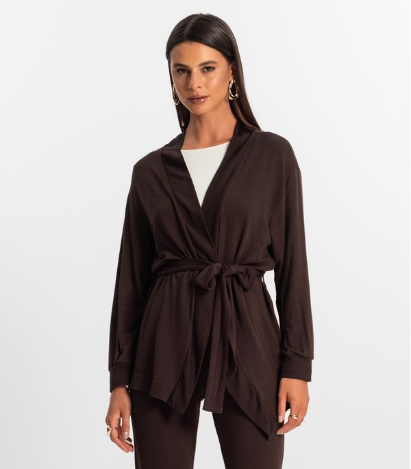 Cardigan Feminino Rovitex Marrom G