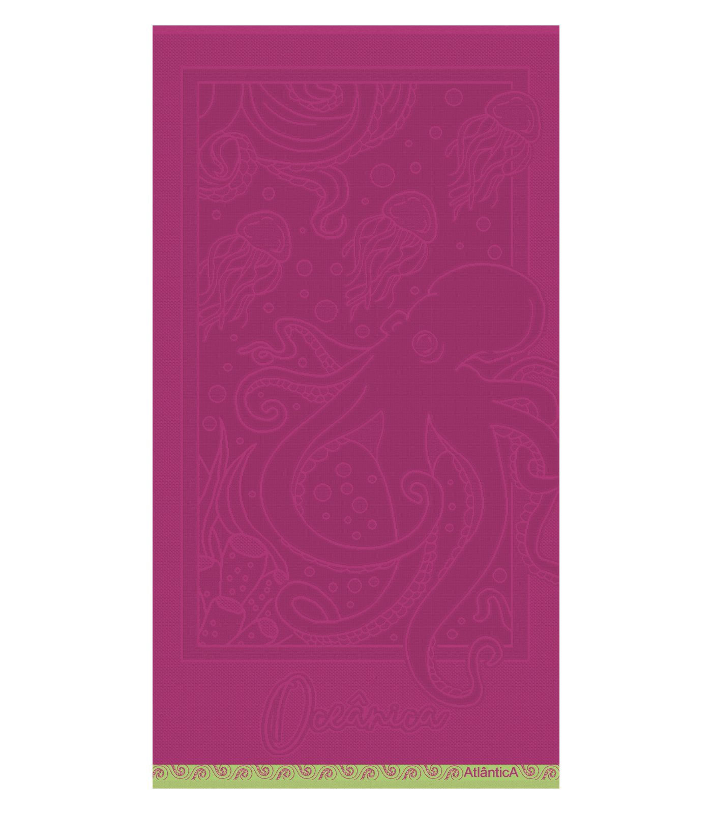 Toalha de Praia Jaquard Fio Penteado Atlântica Roxo