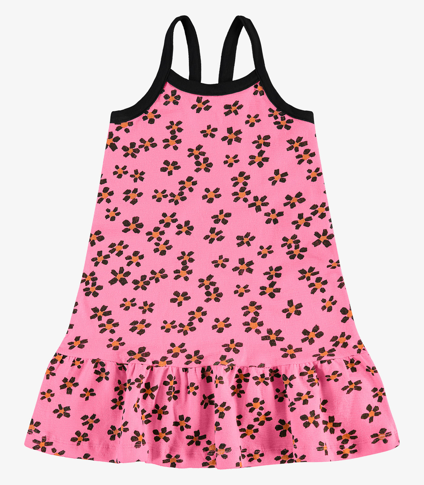 Vestido Infantil em Malhão Fruit Rovi Kids Rosa - 8