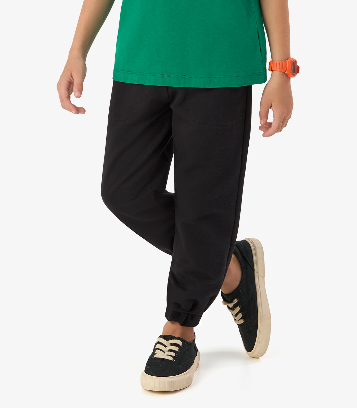 Calça Básica Unissex Infantil Rovi Kids Preto - 2