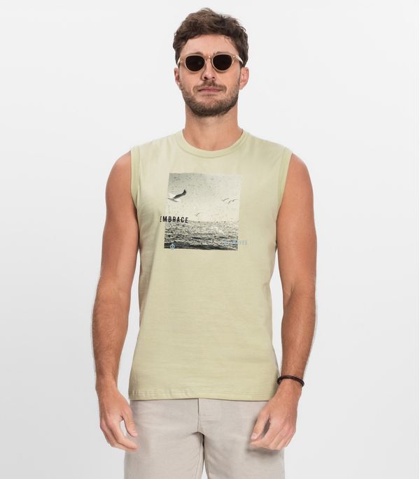 Regata Masculina Meia Malha Diametro Verde M
