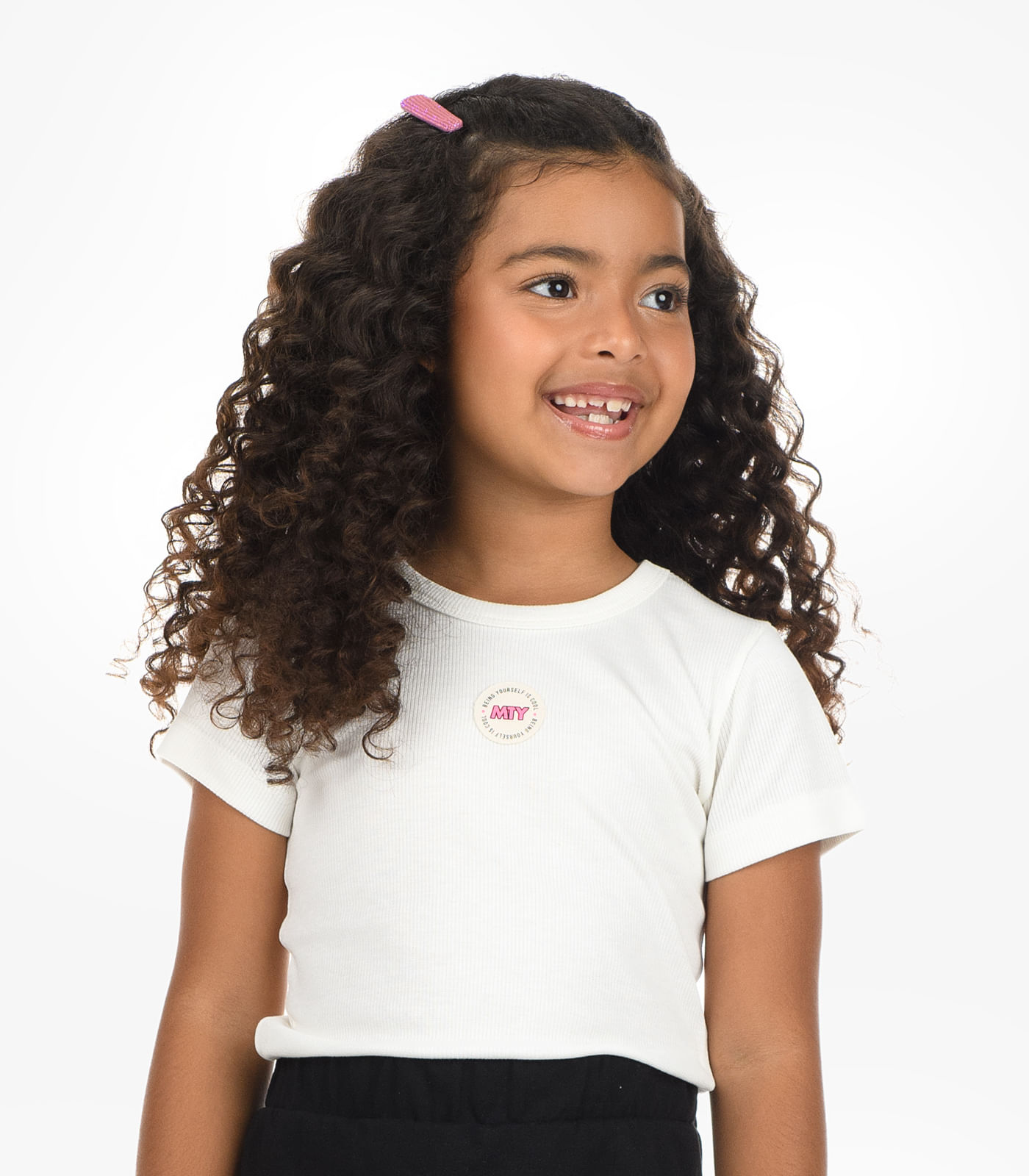 Blusa Feminina Ribana de Viscose Rovi Kids Bege - 4