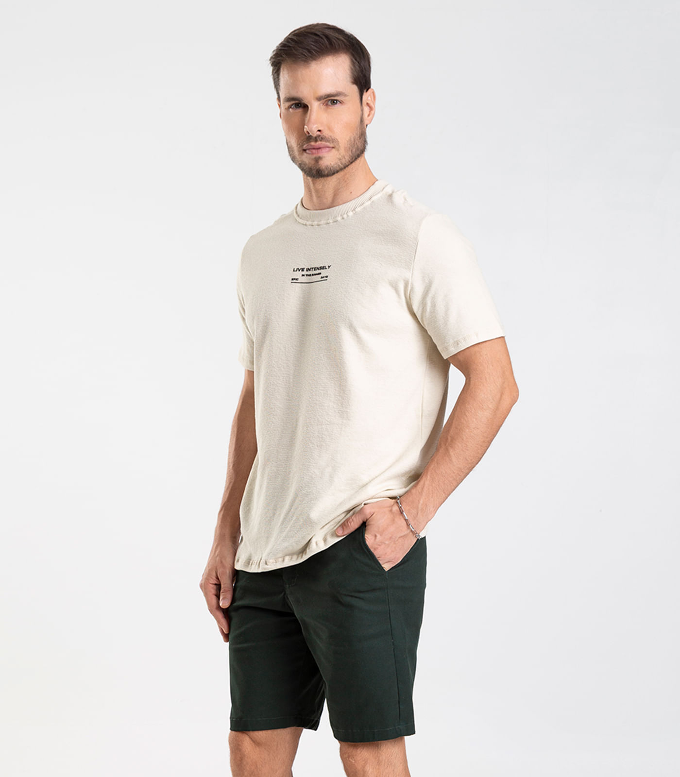 Bermuda Masculina em sarja Diametro Verde