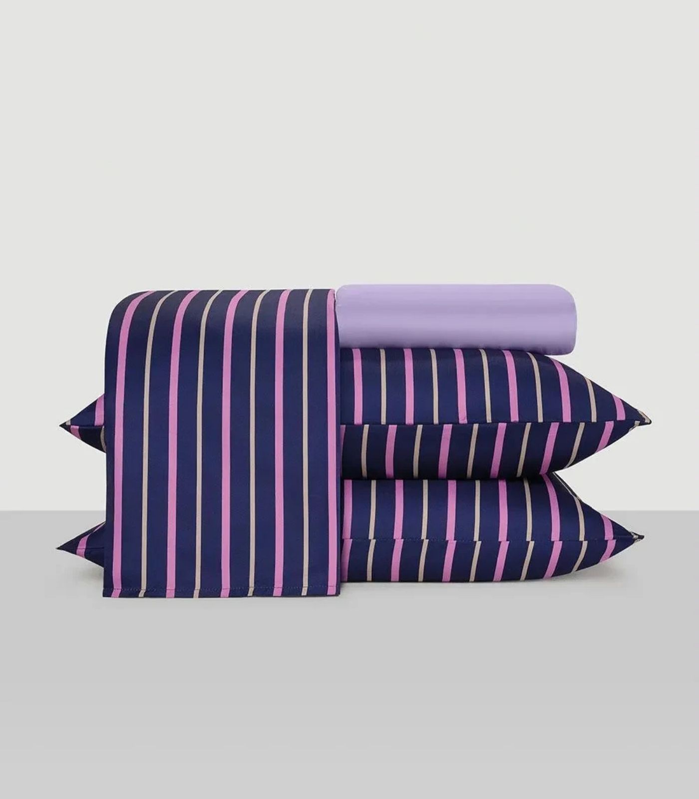 Jogo De Cama 200 Fios Queen 4 Peças Lar E Lazer Roxo