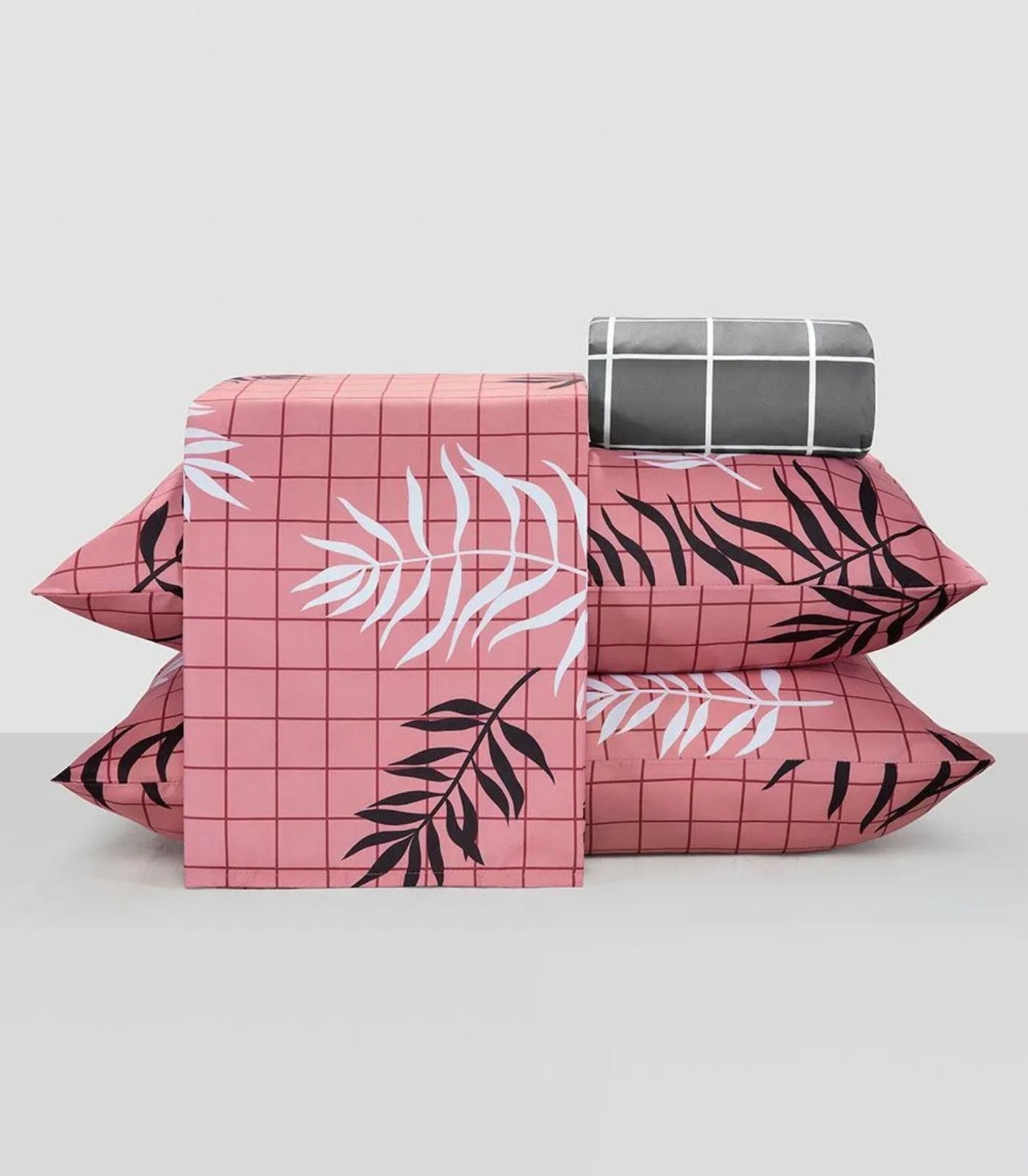 Jogo De Cama Solteiro 3 Peças Lar E Lazer Rosa
