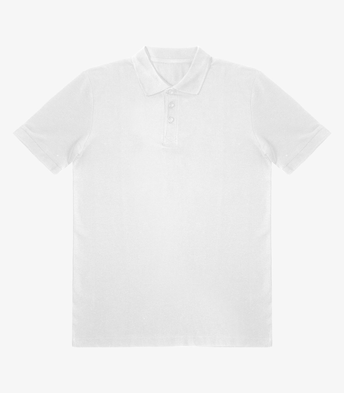 Polo Masculina Piquet Básica Select Branco