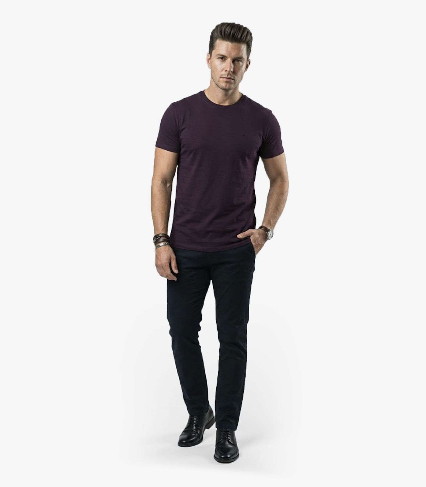 Camiseta Masculina Básica Select Roxo