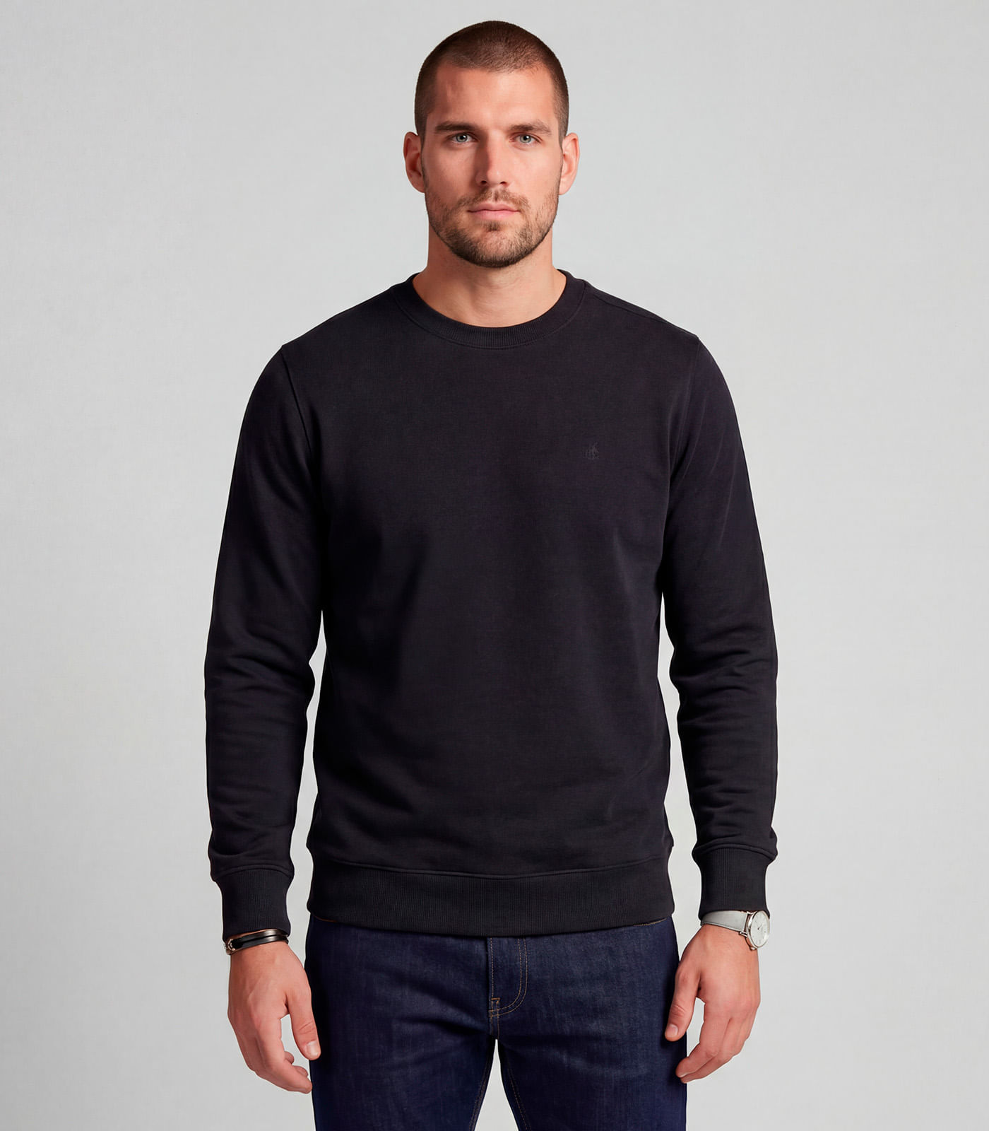 Moletom Masculino Moletom 3 Cabos Felpado Diametro Preto