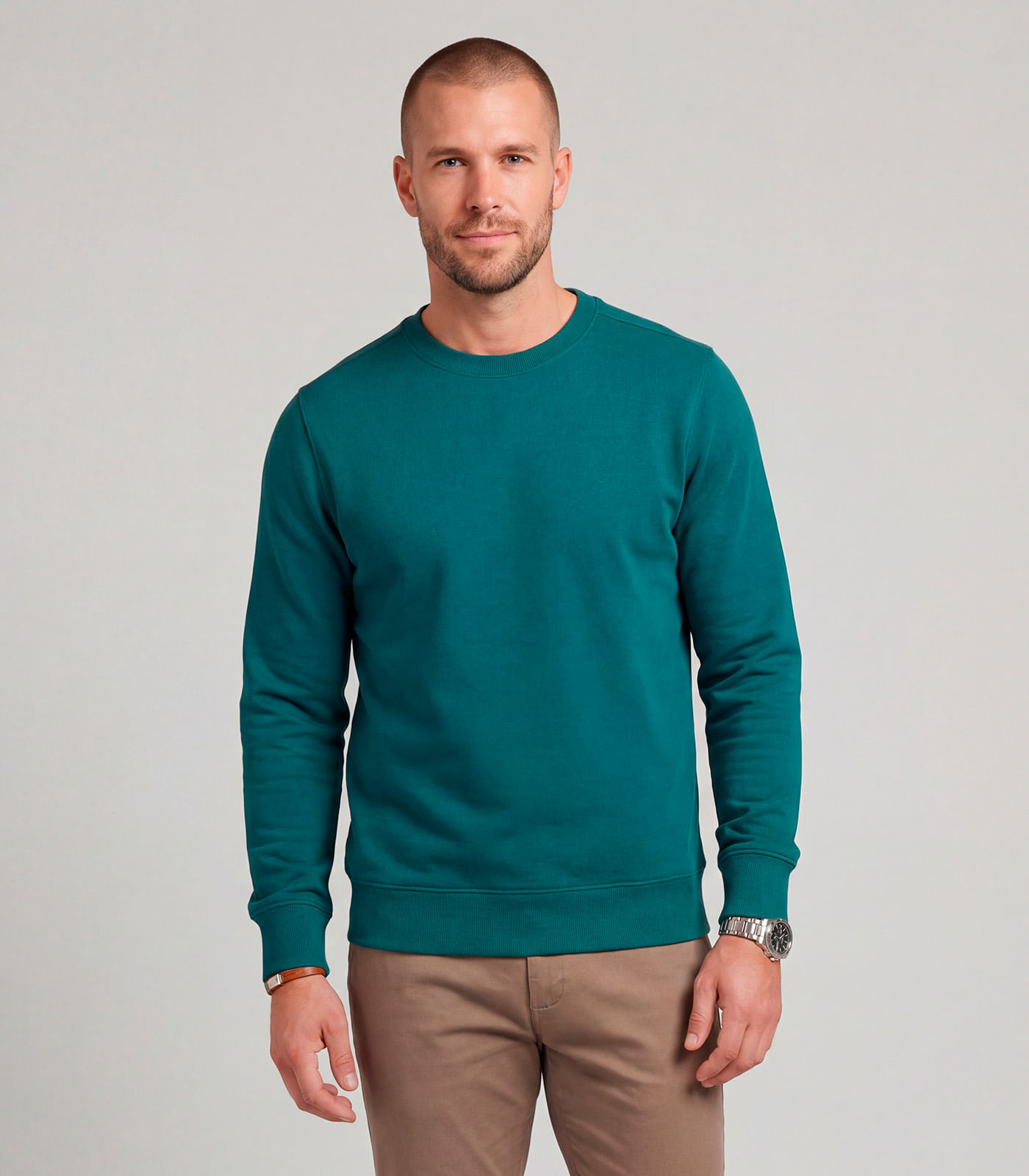 Moletom Masculino Moletom 3 Cabos Felpado Diametro Verde