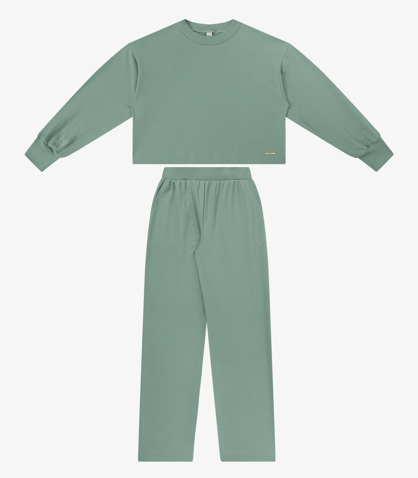 Conjunto Blusão Com Calça Feminino Rovitex Verde