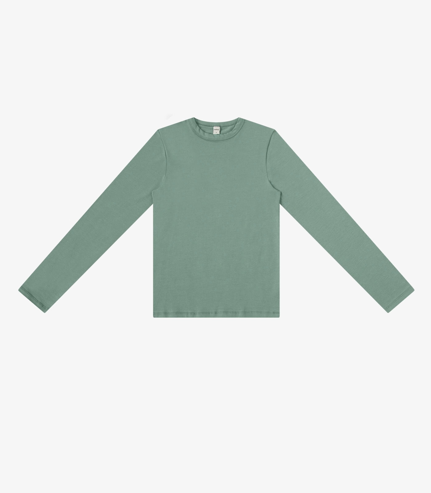 Blusa Feminina Manga Longa Cotton Básica Rovitex Verde