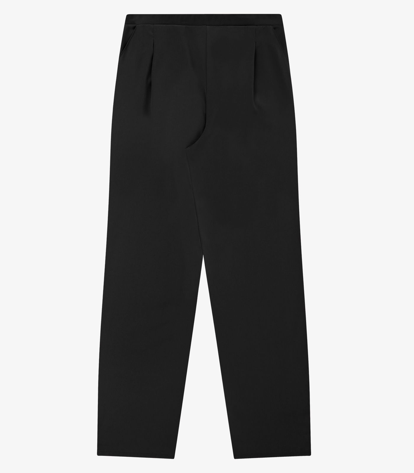 Calça Feminina Reta em Tecido Twill Rovitex Preto