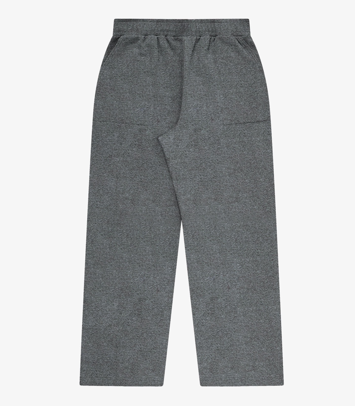 Calça Wide Leg Moletom Peluciado Básico Rovitex Cinza