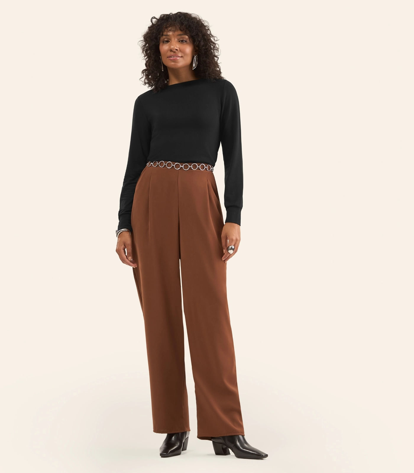 Blusão Feminino em Molecotton de Viscose Rovitex Preto