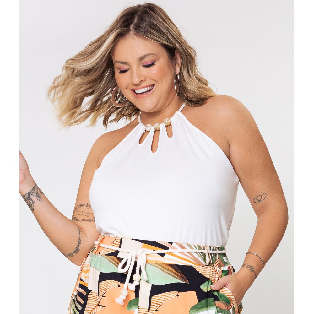 blusa alcinha plus size