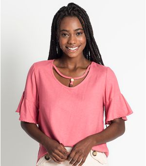 rosa blusa
