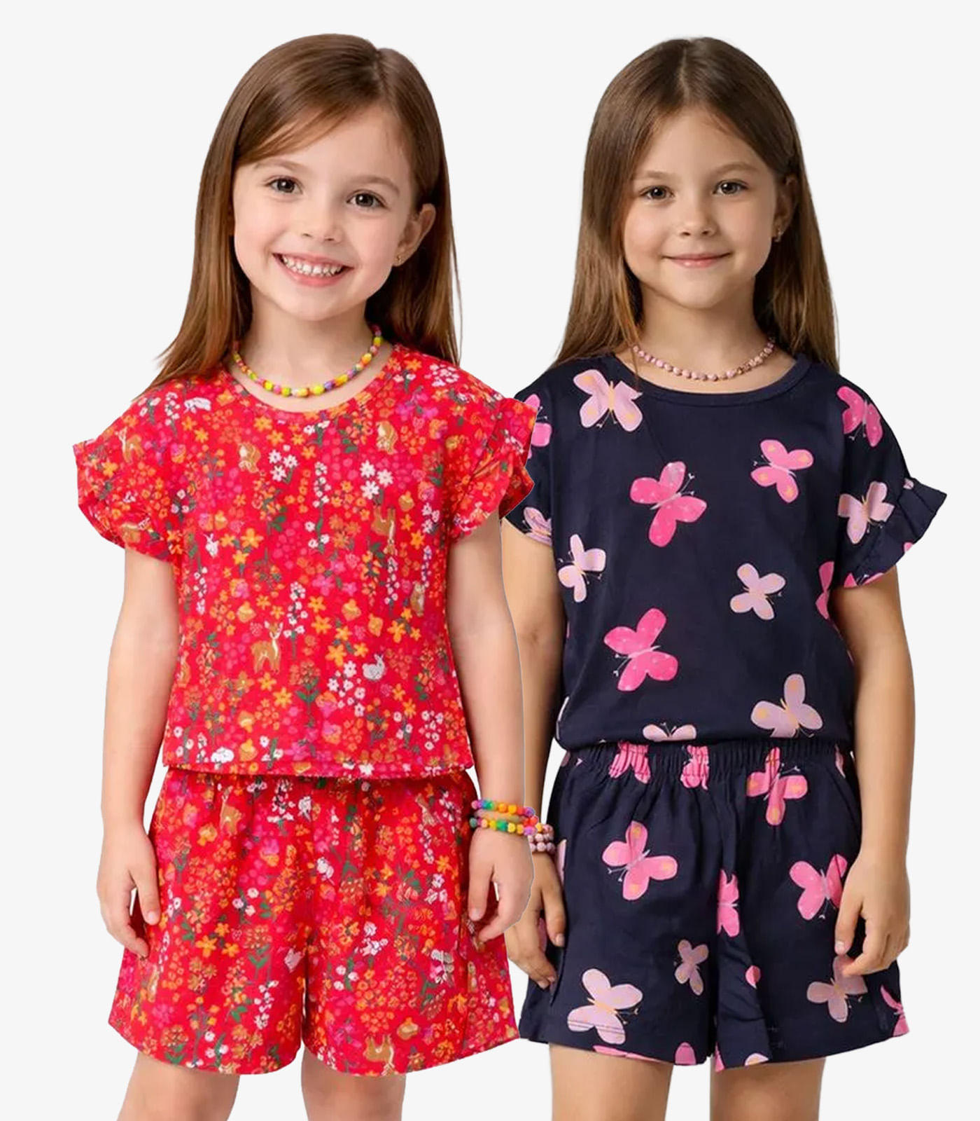 Kit 2 Conjuntos Infantis Menina Com Babado Select Sortido