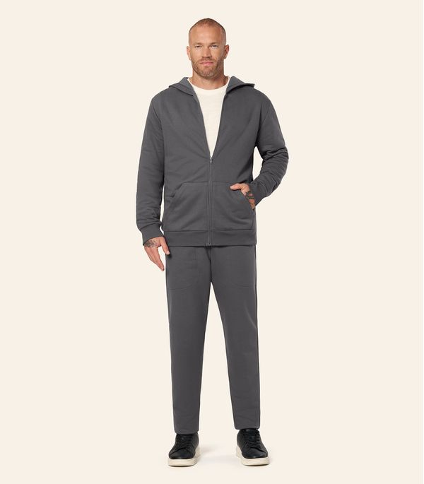 Calça Masculina Moletom Peluciado Diametro Cinza G1