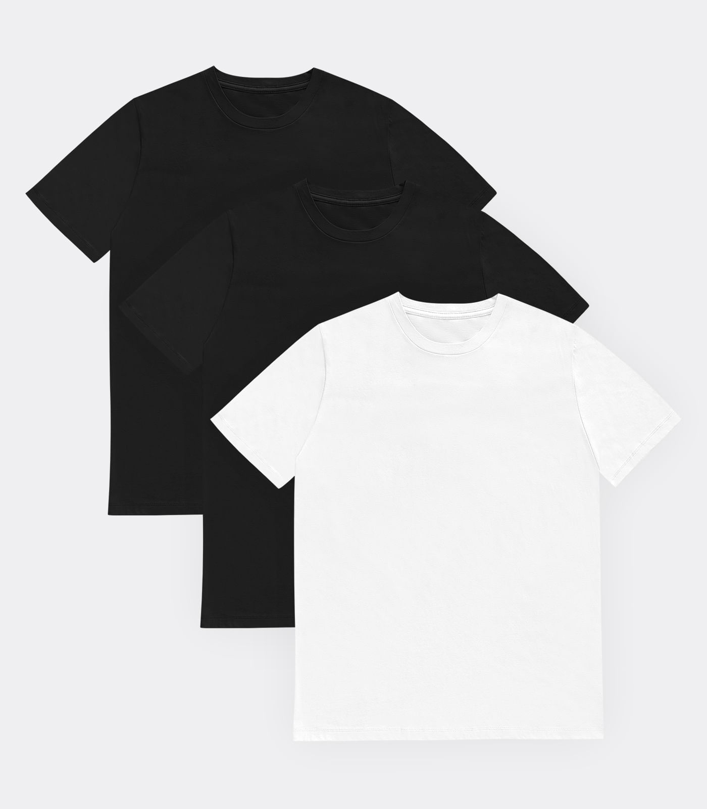 Kit 3 Camisetas Masculinas Manga Curta Básicas Select Sortidas