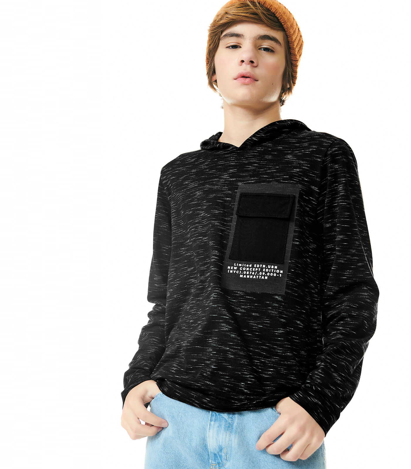 Camiseta Masculina Manga Longa Rovitex Teen Preto Menor preço em Camiseta Masculina Manga Longa Rovitex Teen Preto