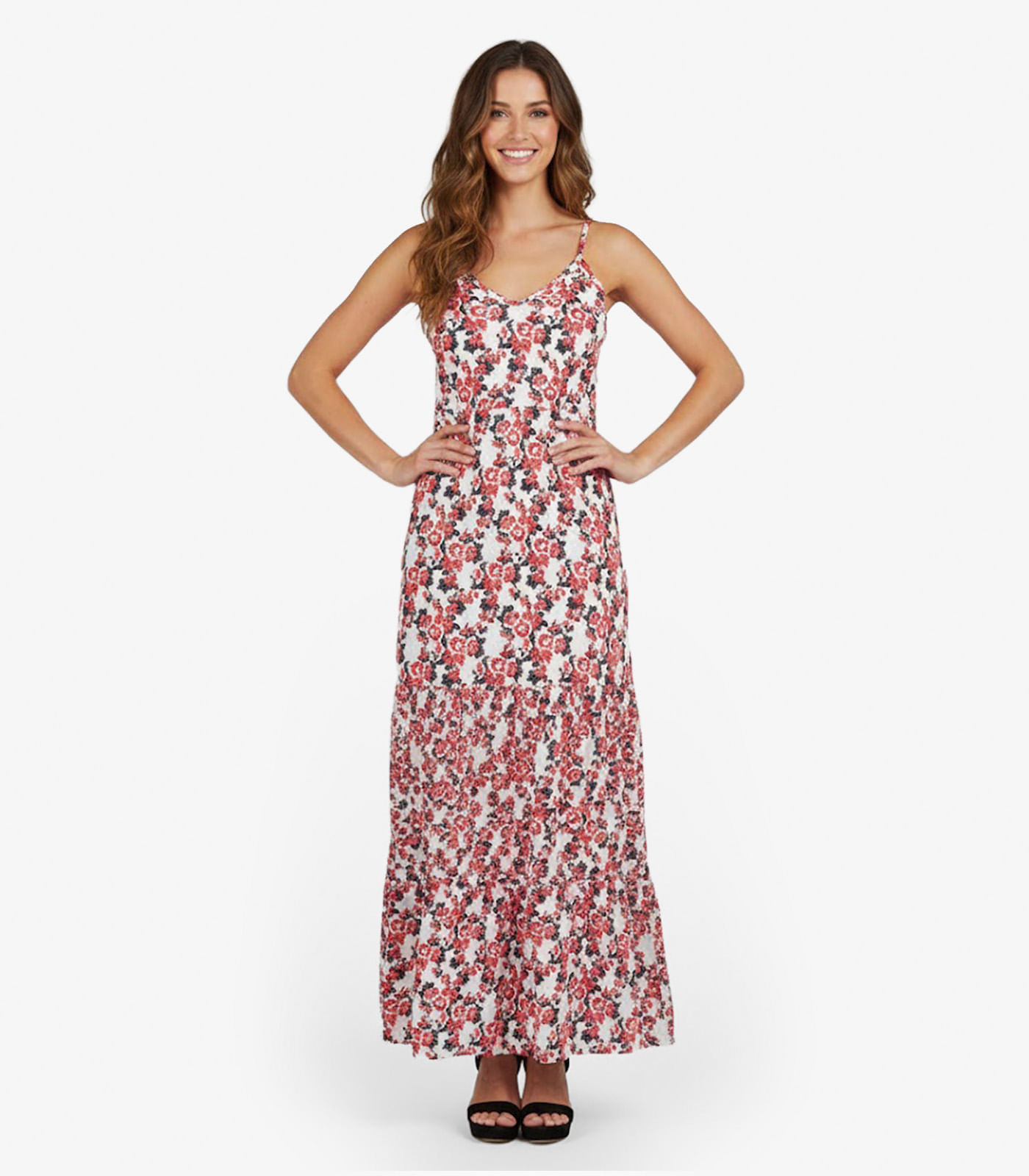 Vestido Longo Feminino Transpassado Select Bege