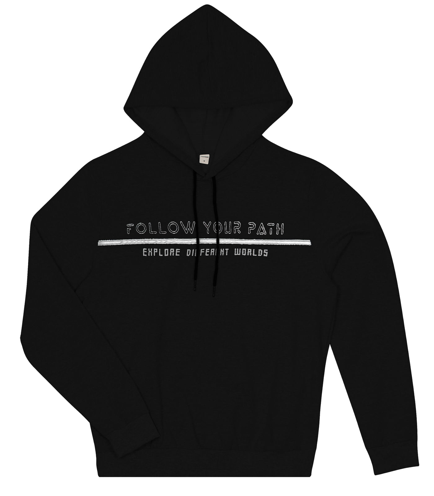 black fiorucci moletom com capuz