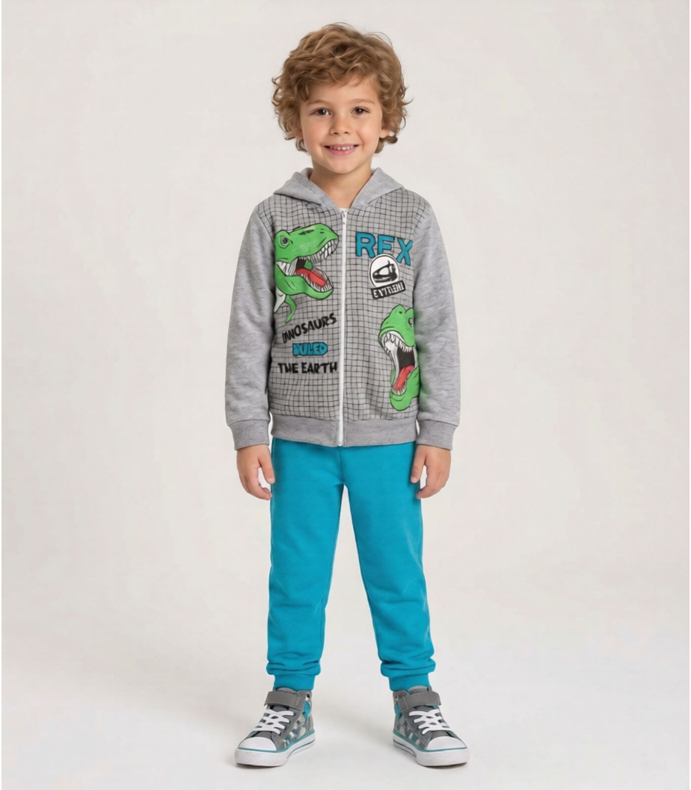Conjunto Moletom Menino Jaqueta E Calça Select Cinza