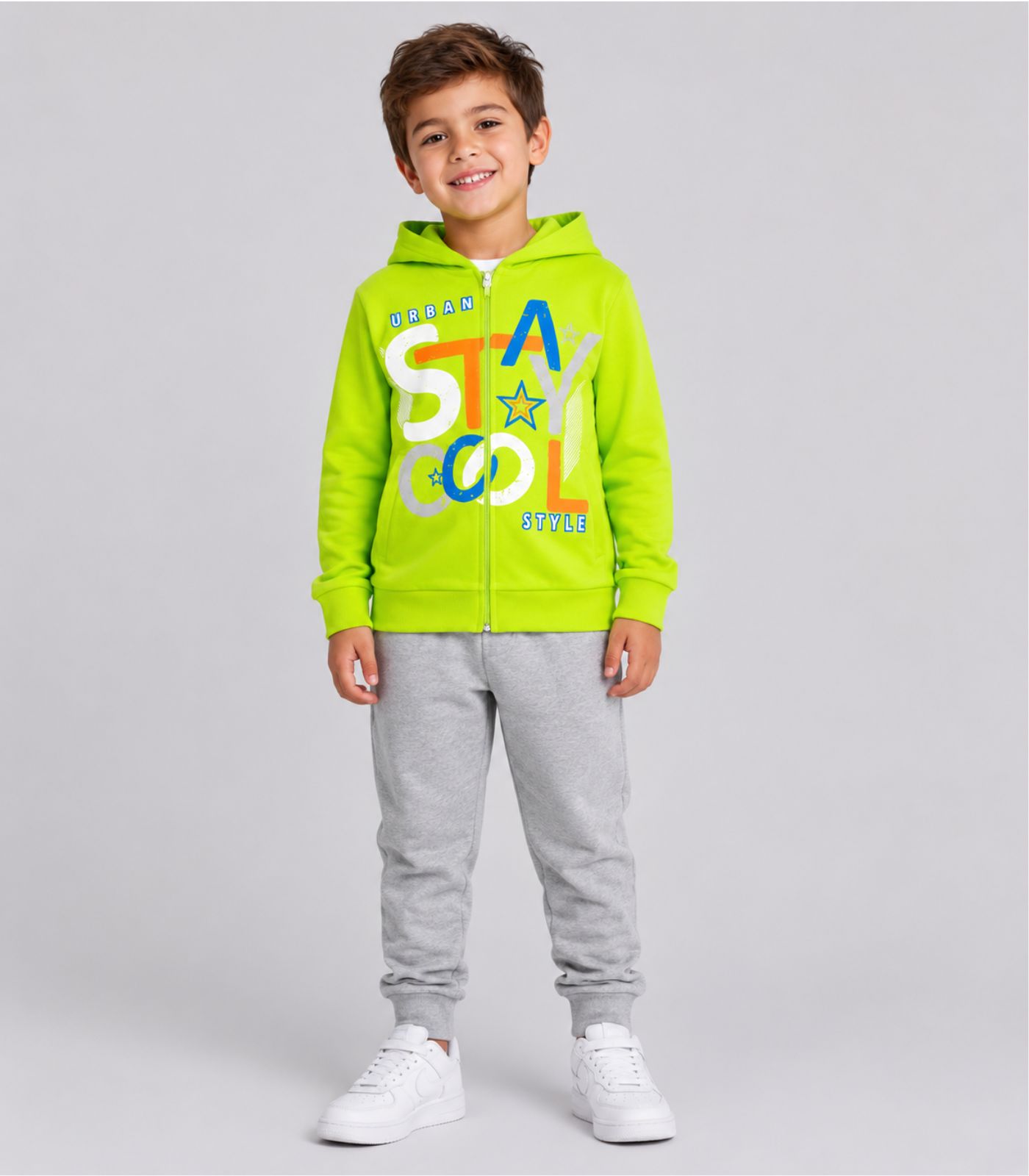 Conjunto Moletom Menino Jaqueta E Calça Select Verde