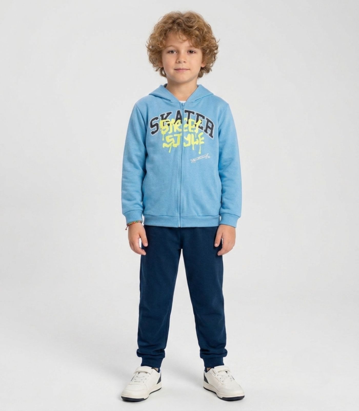 Conjunto Moletom Menino Jaqueta E Calça Select Azul