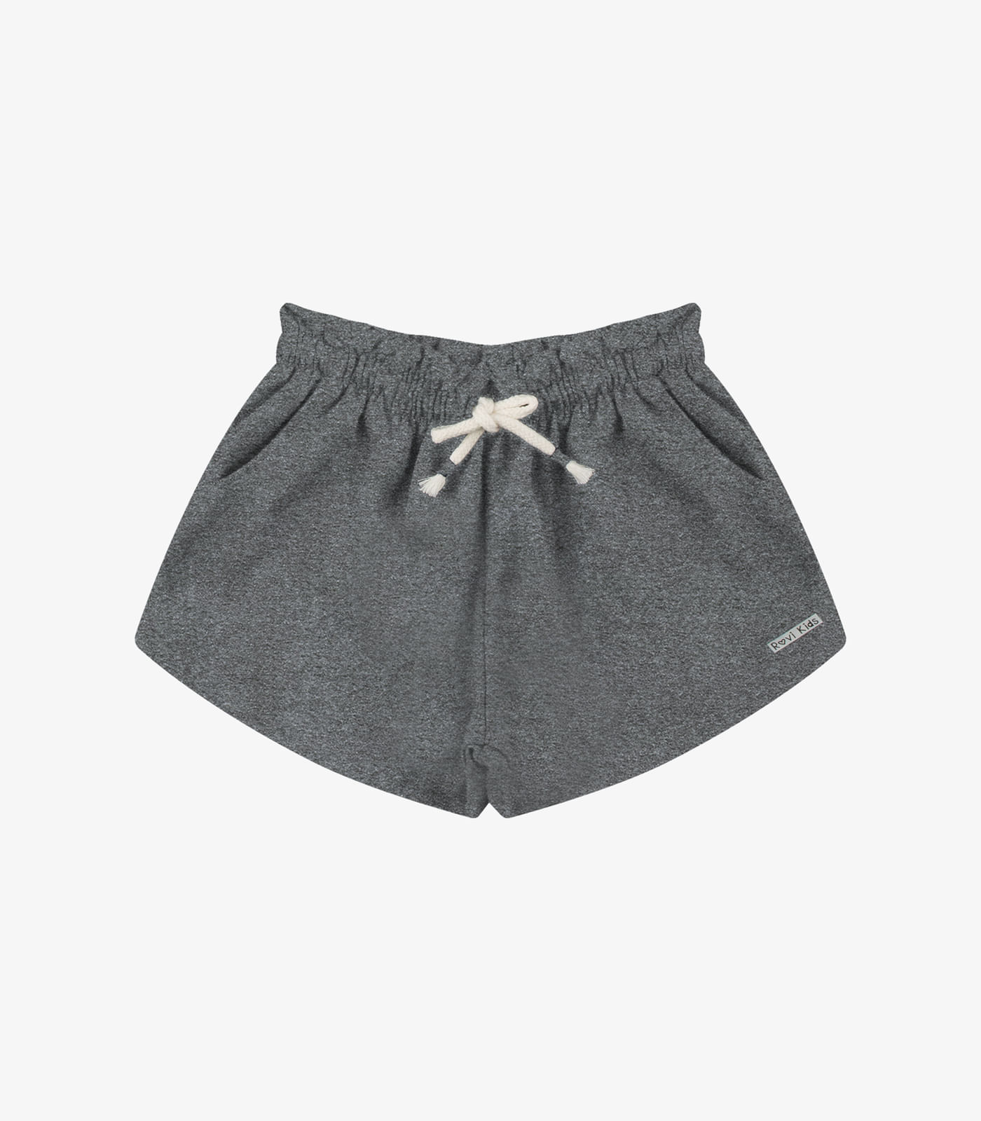 Shorts Menina Moletom Rovi Kids Cinza - 8