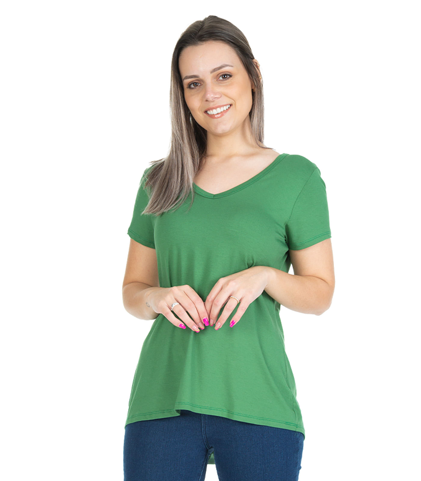 Blusa Feminina Básica Select Verde M